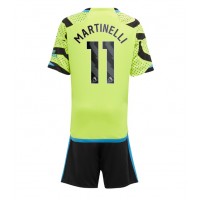 Camisa de Futebol Arsenal Gabriel Martinelli #11 Equipamento Secundário Infantil 2023-24 Manga Curta (+ Calças curtas)